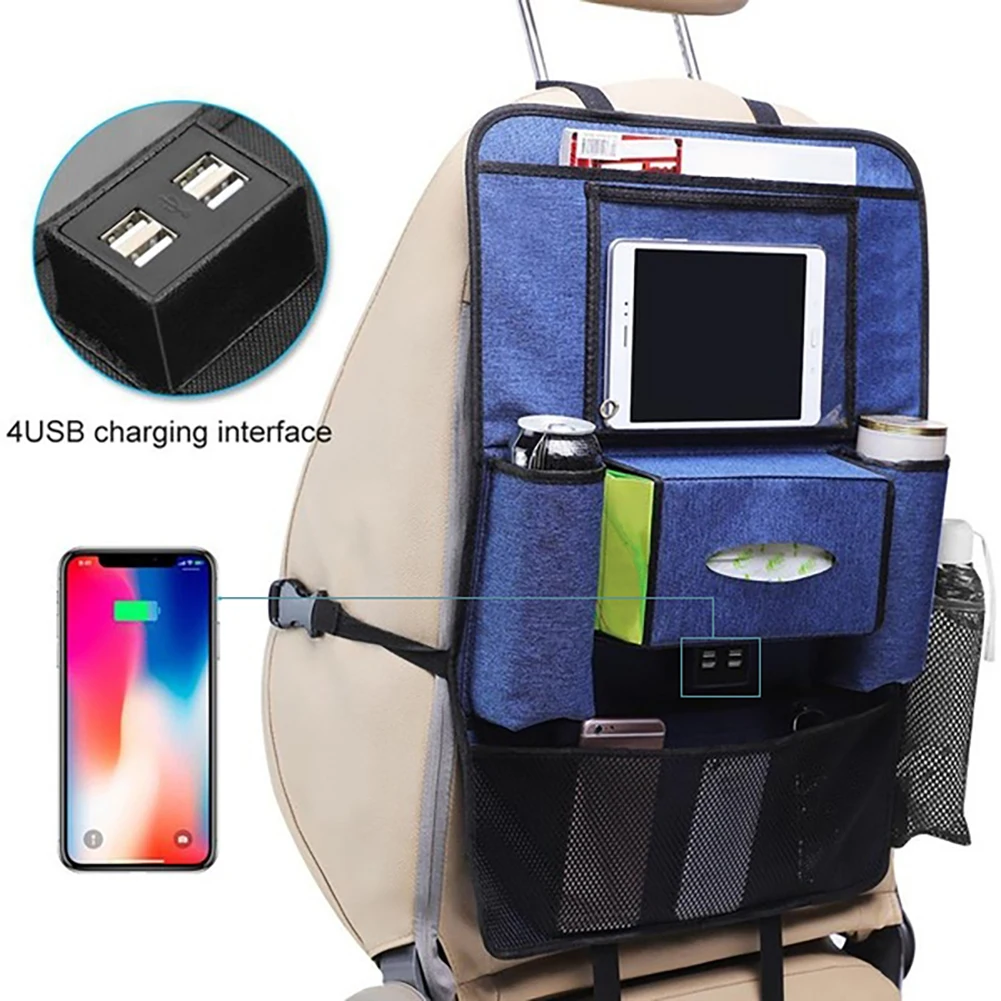 Универсальная автомобильная сумка на спинку кресла органайзер контейнер для