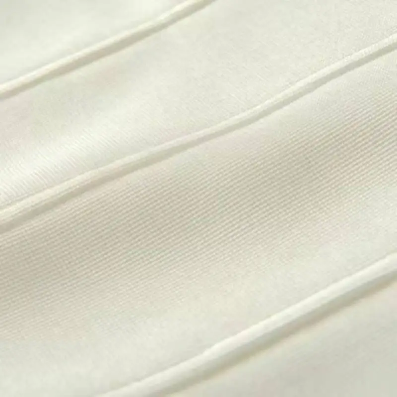 

Ladies' Party White Dress Outfit Stripe Patchword Front Zipper Big Quare Collar Slim Robe Femme 66605