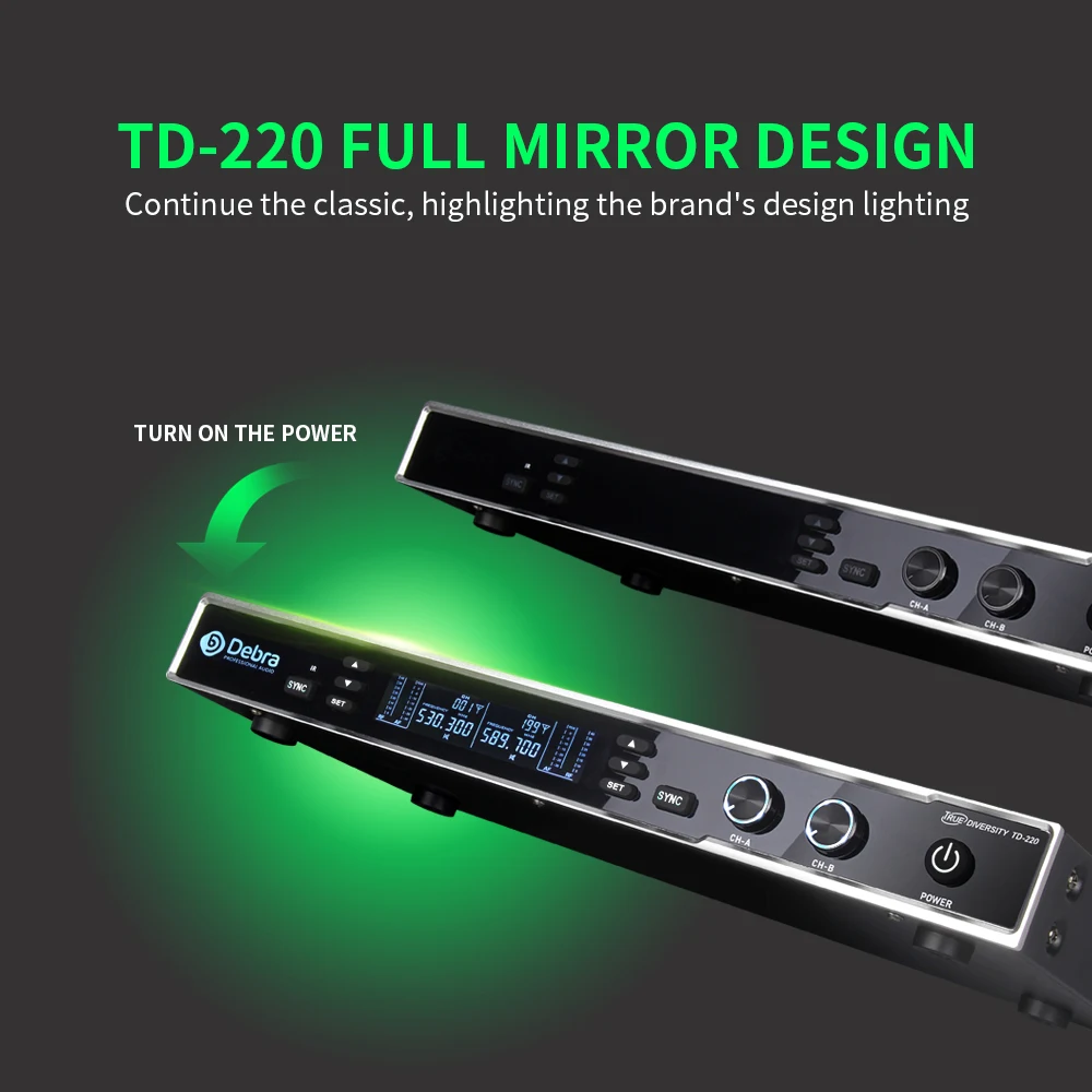 Истинное разнообразие! Дебра аудио TD 220 2 канала UHF Беспроводной микрофон Системы