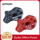 Гитарная педаль Ammoon PockRock, портативная гитарная педаль с эффектами, процессор с несколькими эффектами, аксессуары для электрогитары