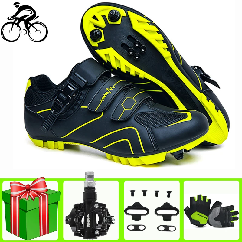 

Sapatilha Ciclismo MTB Cycling Shoes Men Sneaker Outdoor Nonslip Sport Road Bicycle Shoes Breathable Self-Locking Mountain Bike