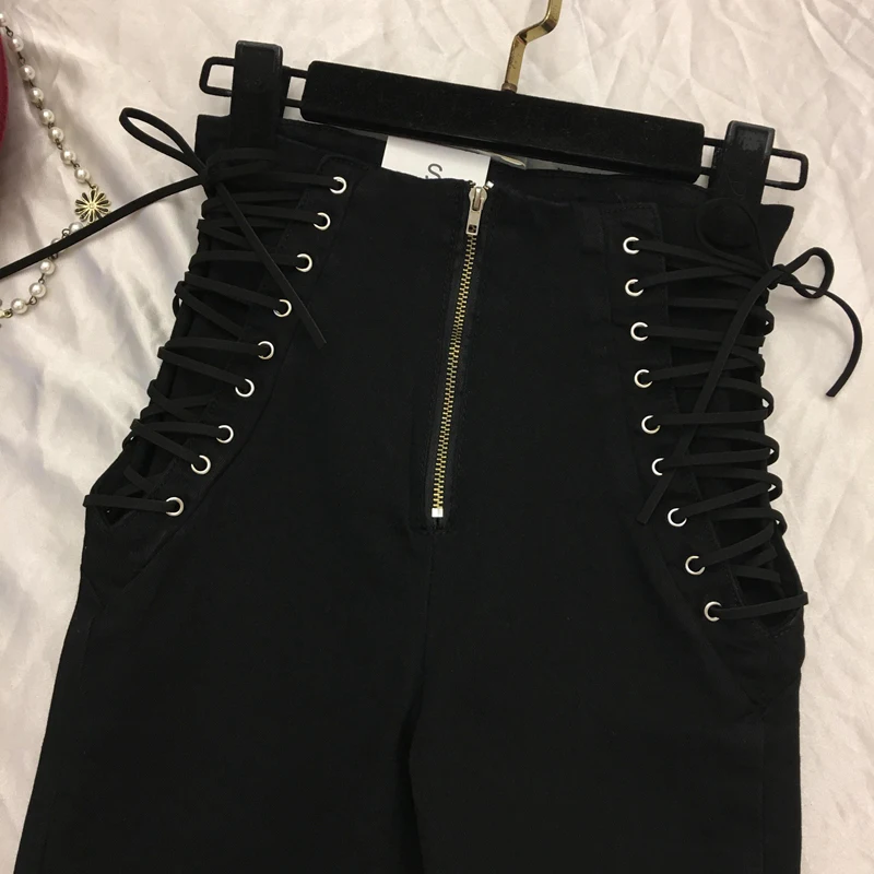 

Women Nine Pants Fashion High Waist Hips Tight Jeans Female Sense Europe And The United States 2021 Spring Slim Feet Hot Saling