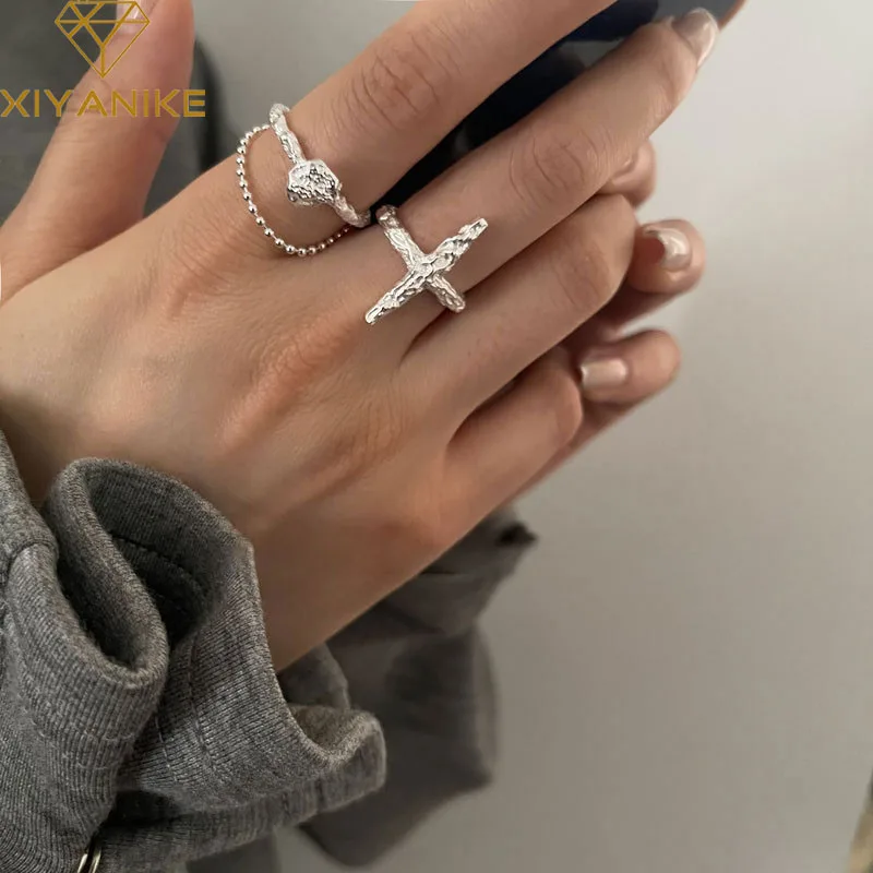 

Женская двухслойная цепочка из серебра 925 пробы с круглыми бусинами