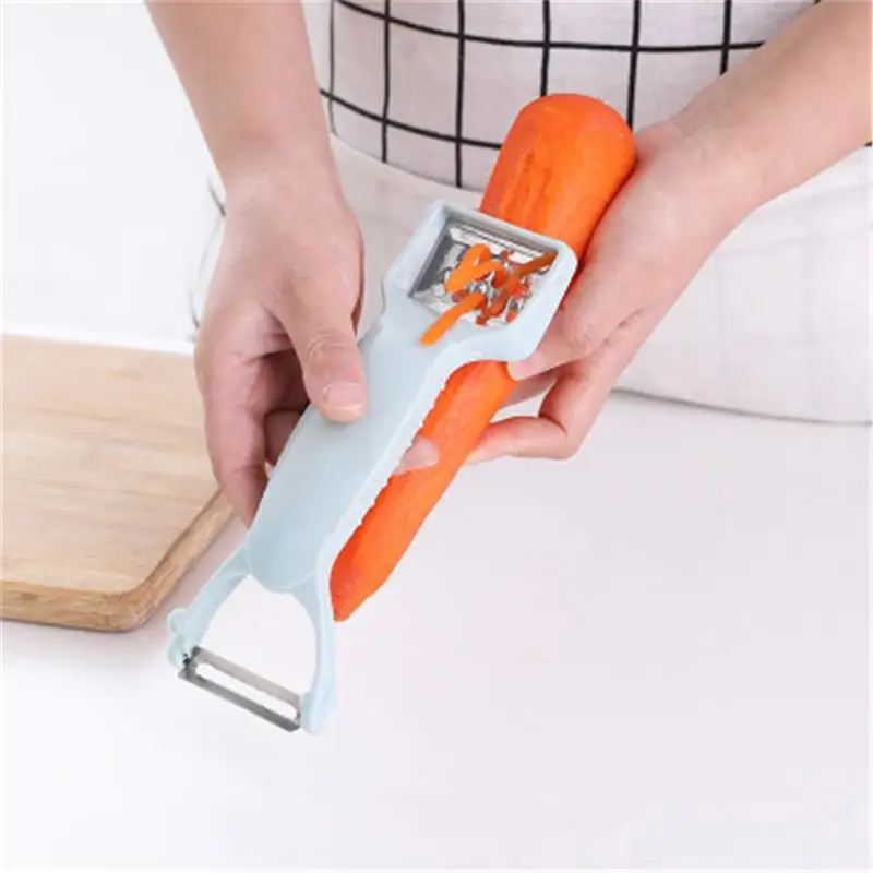 Овощной очиститель с двойной головкой терка для картофеля и морковки резак 2 в 1