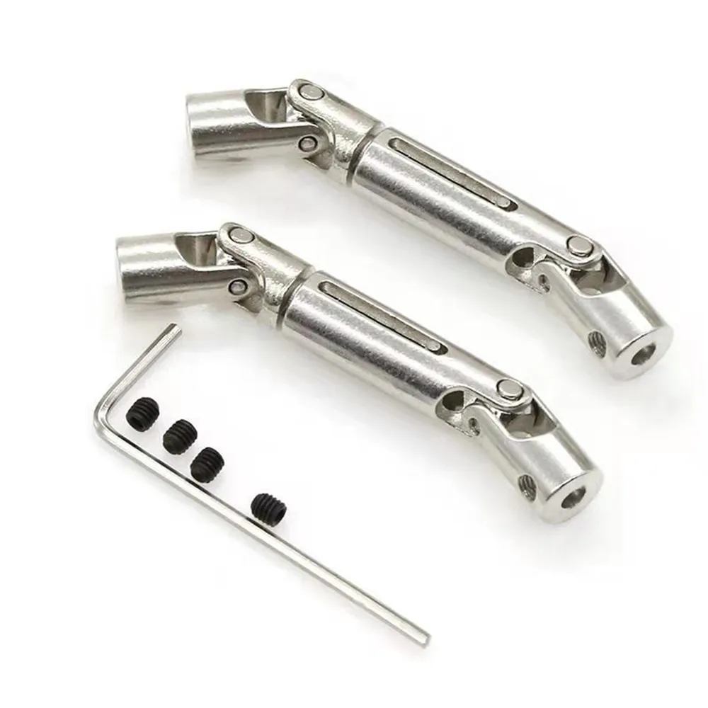 

RC Car 2pcs/set Metal Universal Joint Drive Shaft for 1/16 WPL D12 Henglong Feiyu JJRC RC Truck DIY Upgrade Parts