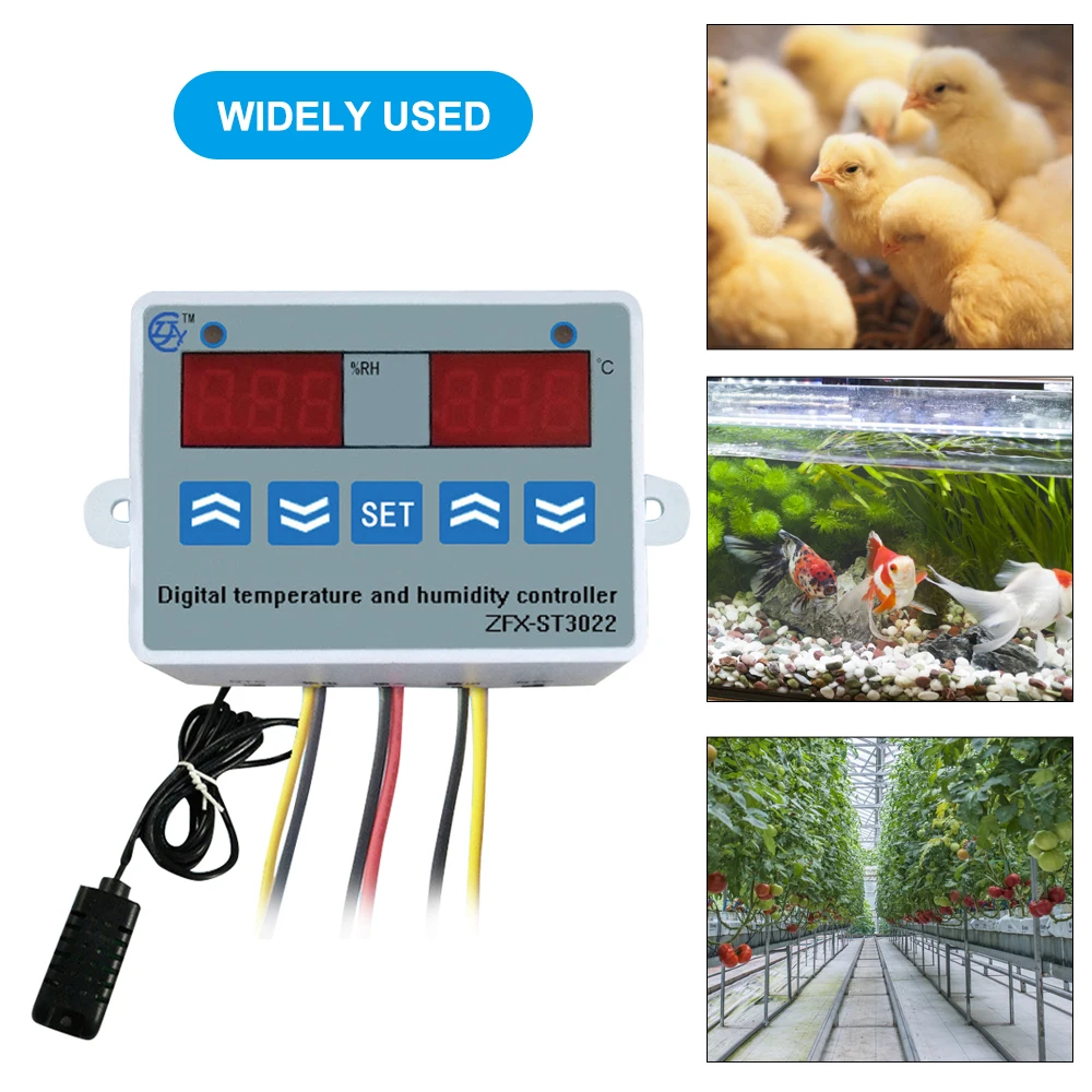 Цифровой регулятор температуры и влажности с двойным дисплеем | Обустройство