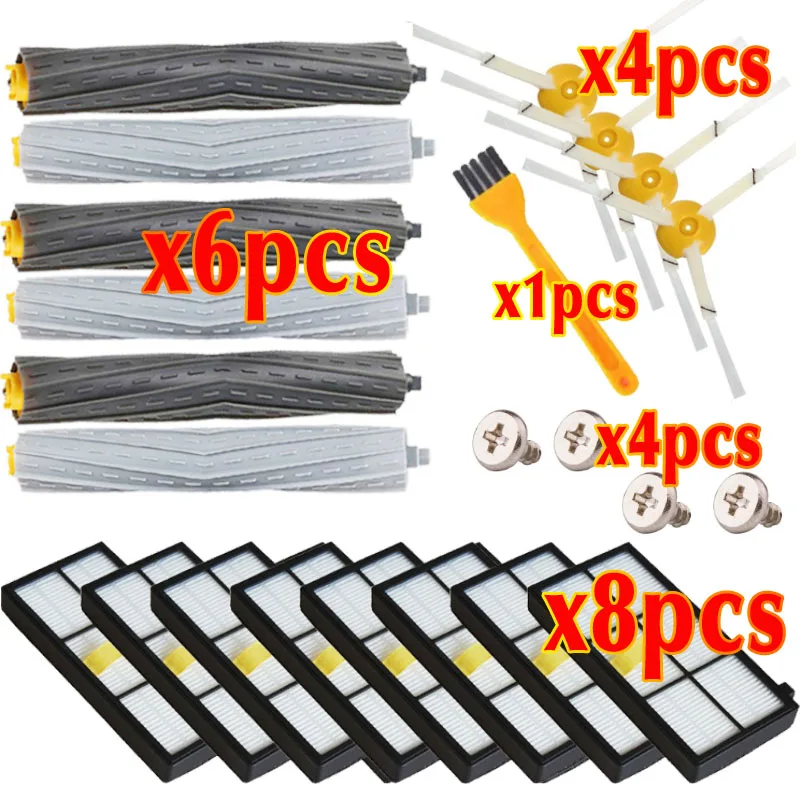 Набор щеток для извлечения мусора без углов фильтра iRobot Roomba 800 серии 900 комплекты
