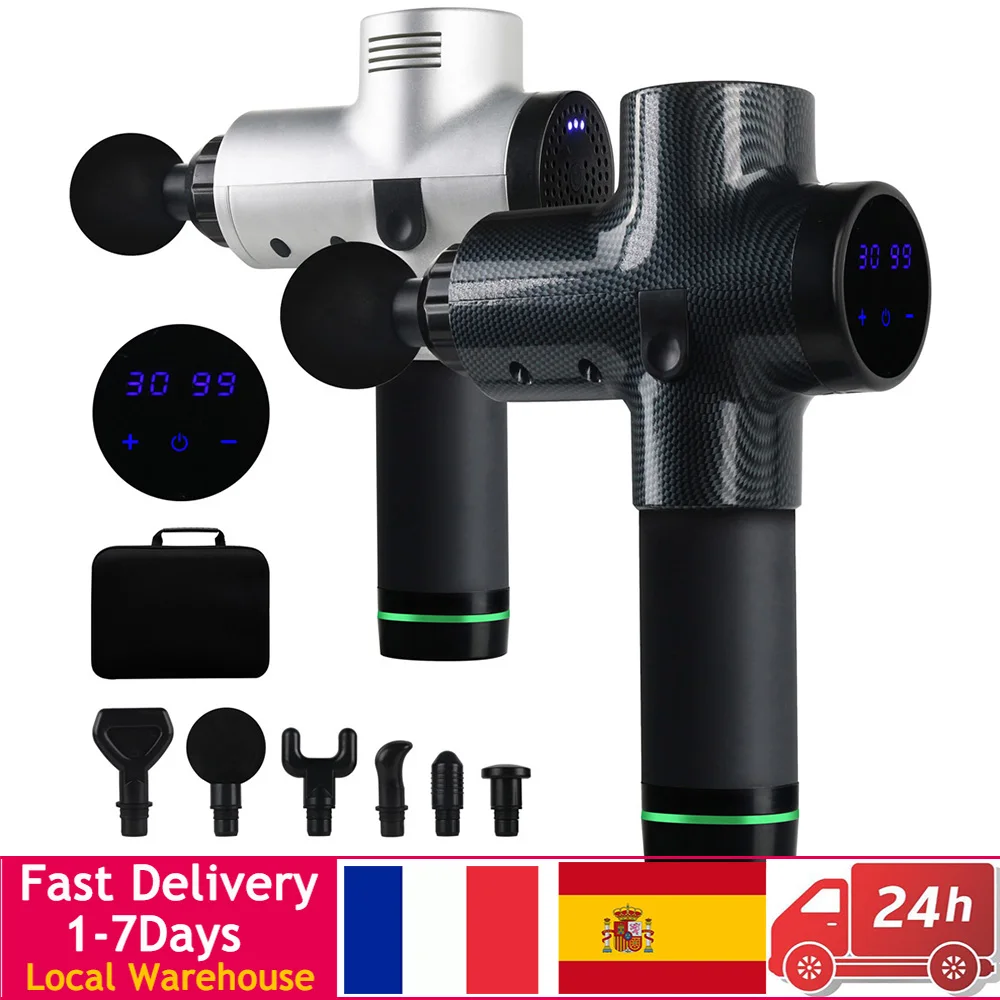 Массажный модный пистолет стимулятор мышц массажер для глубоких тканей