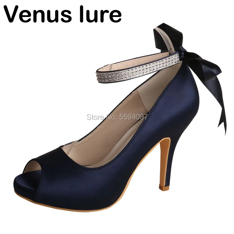 

Clearance Navy Party Shoes with Ankle strap