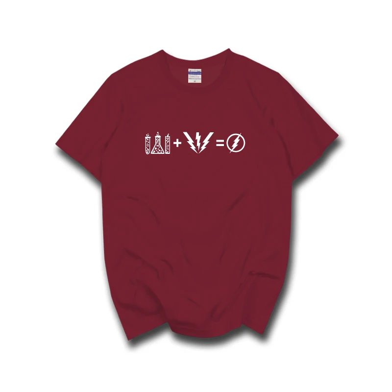 Футболка в стиле Шелдона Купера с коротким рукавом флэш-костюм одежда для бега