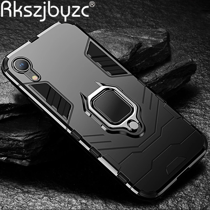 Роскошный противоударный чехол для iPhone XR X Xs Max подставка автомобильный телефона