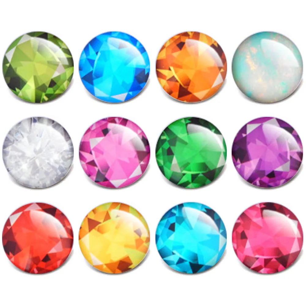 10 шт./лот новые ювелирные изделия с разноцветными узорами стеклянные кабошоны 18