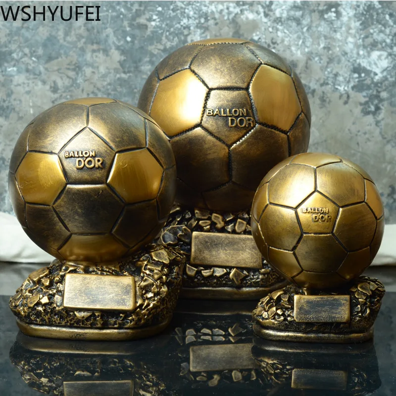 1 шт. Подарочный футбольный трофей полимерная поделка финальная стрельба Золотой