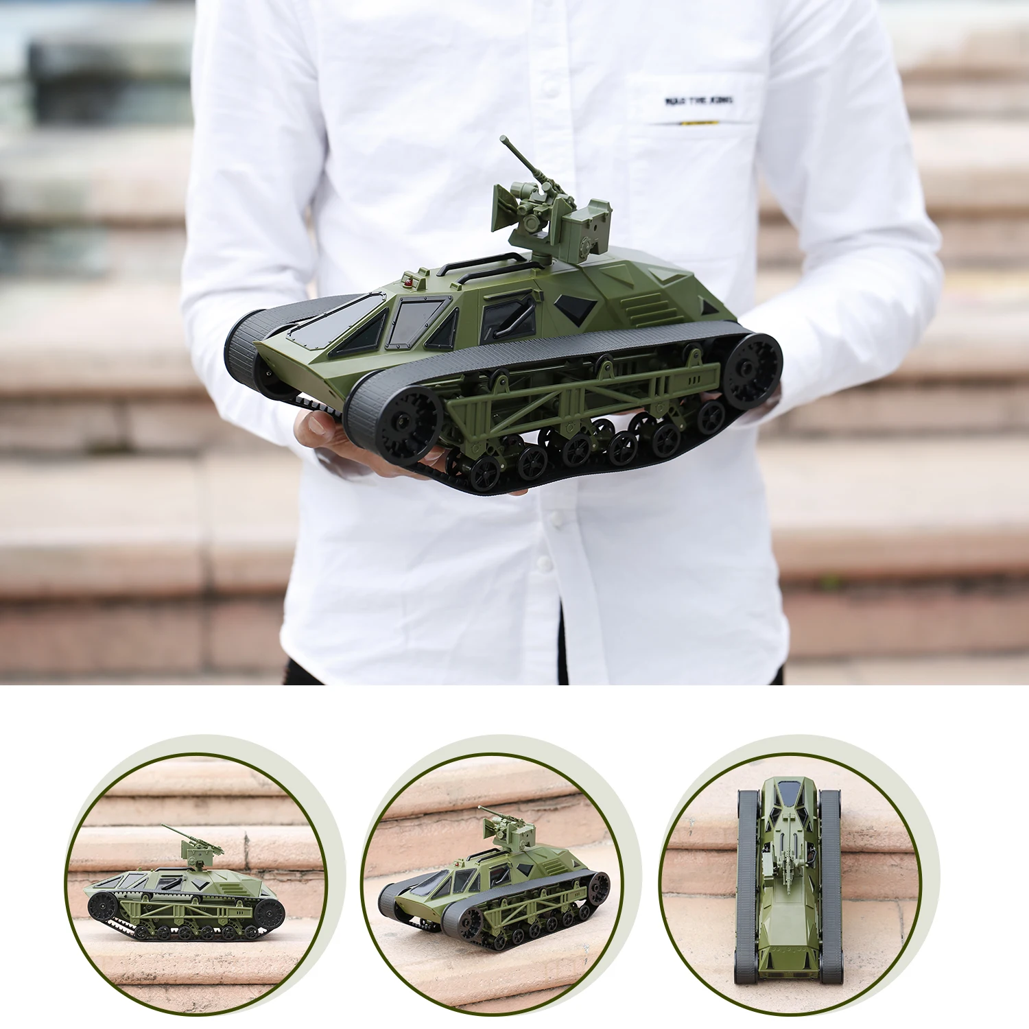 Радиоуправляемый Танк FC166 2 4 ГГц 1/12 боевой танк с дистанционным управлением