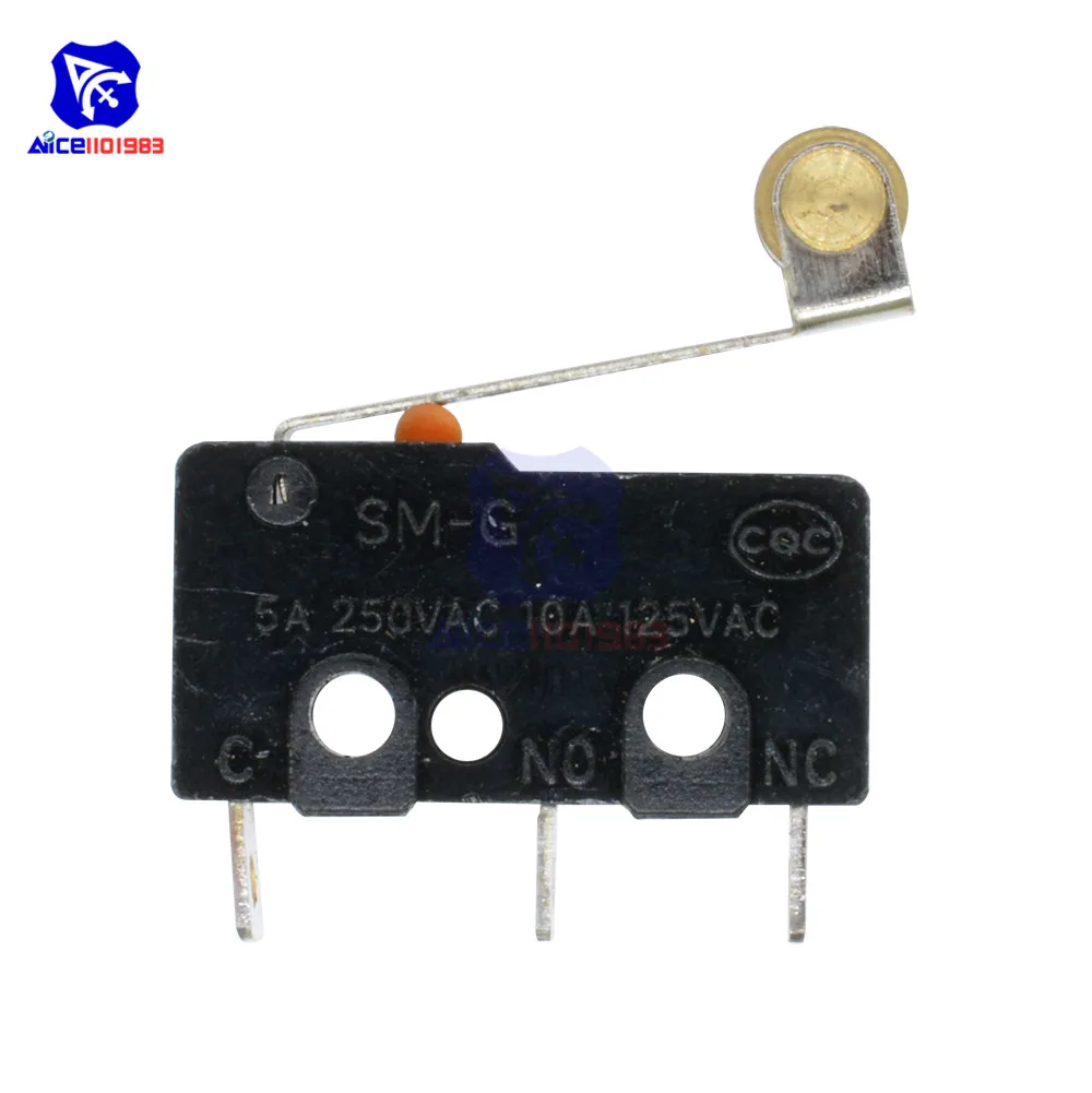 10 шт./Лот магнитный выключатель 5 А 250 В микропереключатель круглая ручка 3