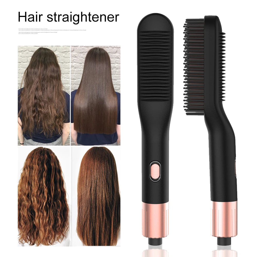 Новая керамическая щетка для выпрямления волос с плоским утюгом цифровая