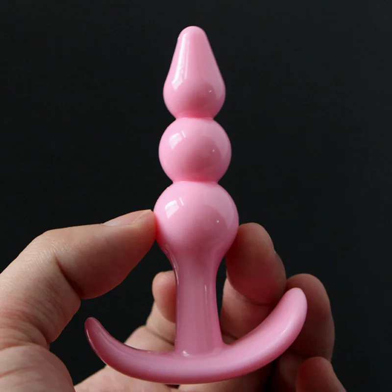 Анальная пробка силиконовый массажер простаты мастурбатор секс-игрушки для