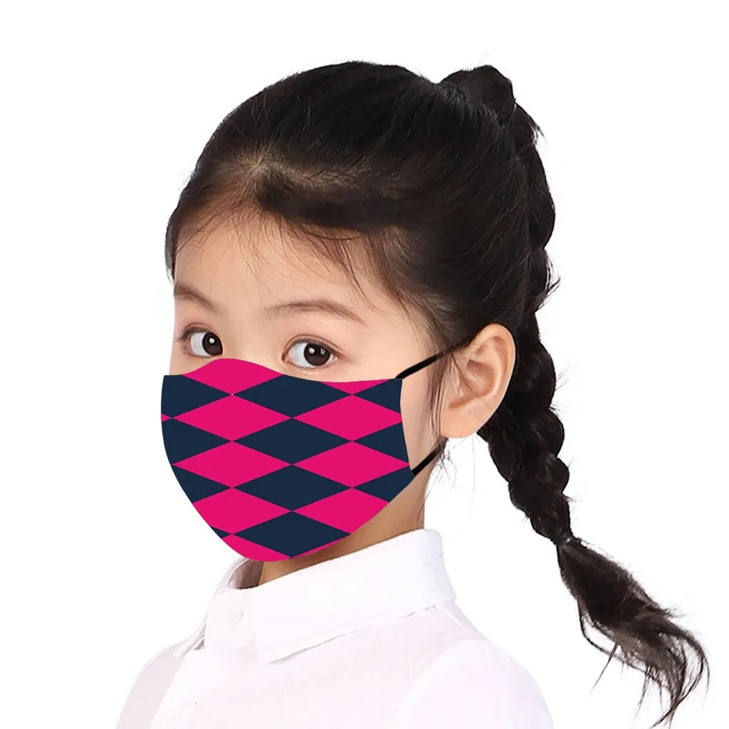 

PM2.5 Filter Elements Print Breathable Reusable Face Mask Protect Child Mouth-Muffle Mask Kids Mask Face Children Fabric Masks