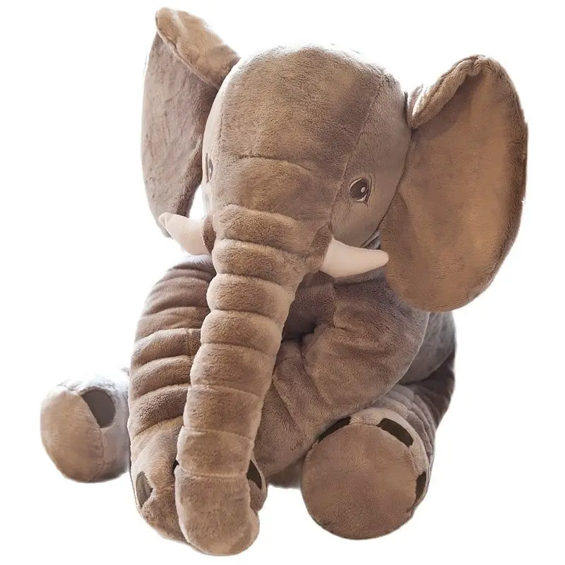 60 см милый чехол с откидной крышкой изображением слона из мультфильма подушка в