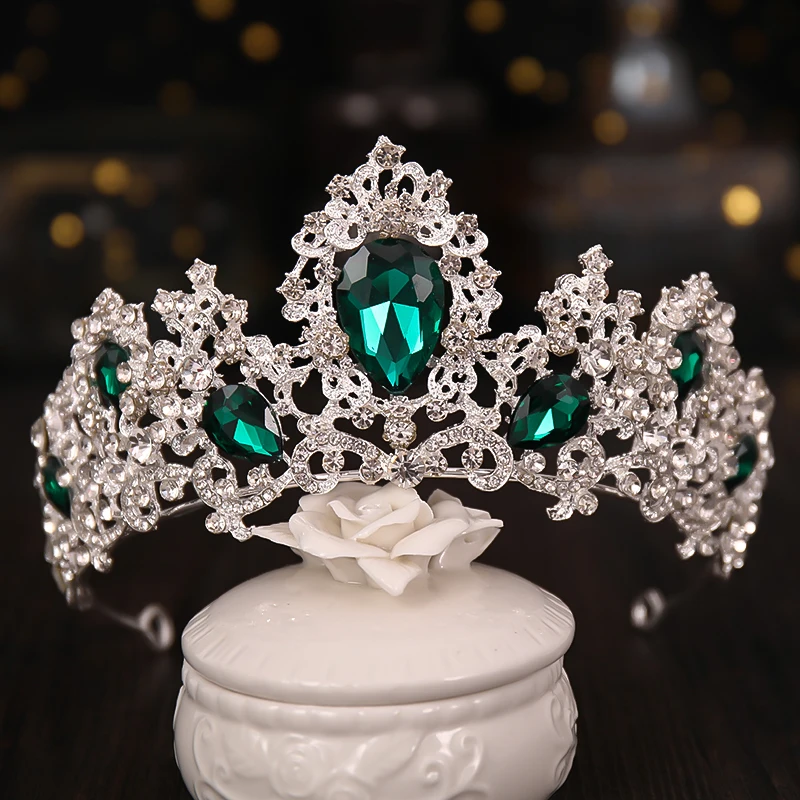 Rhinestone Crystal Diadem Queen Crown Princess Tiaras Wedding Crown