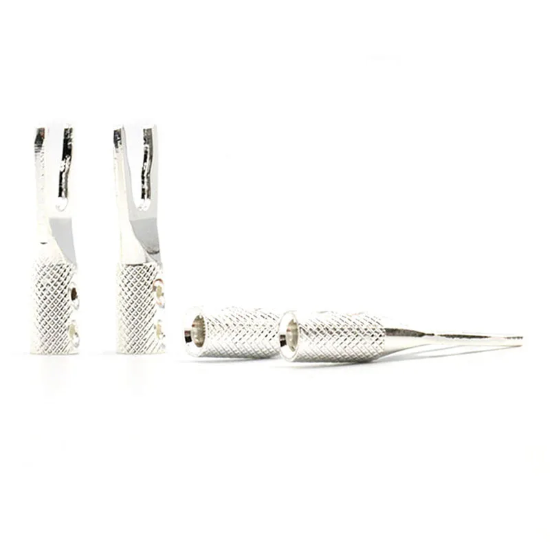 

8 шт. SY1504, латунь с посеребренным штекером, штекер с двойным винтом, блокировка для провода кабеля динамика