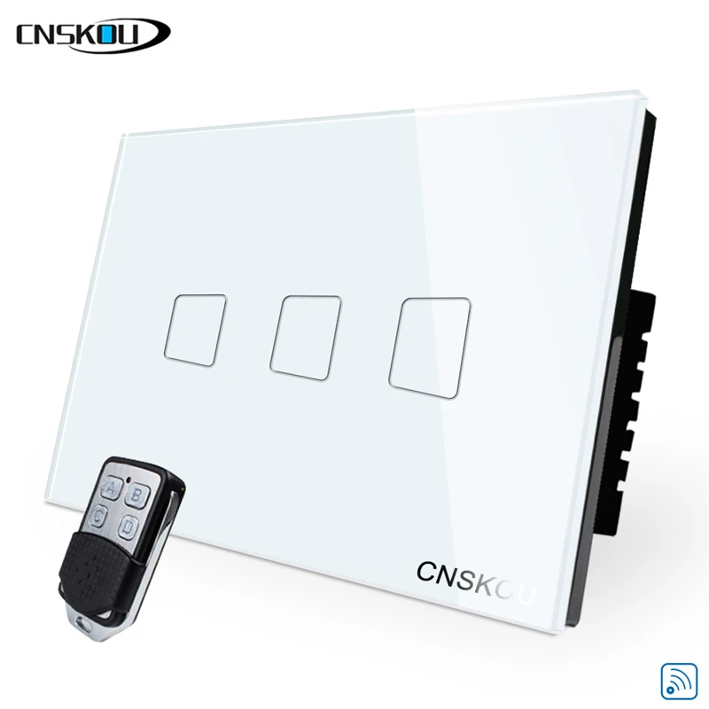 CNSKOU США Австралия настенный дистанционный переключатель 110 В 3 банды