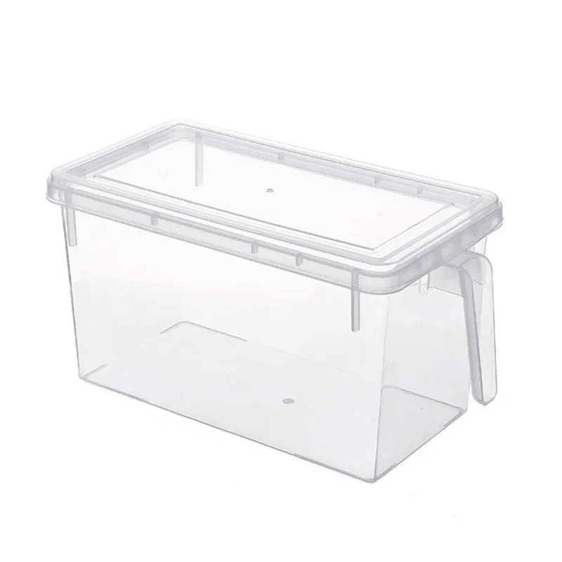 

Refrigerator Fresh Keeping Japanese Kitchen With Handle Plastic Can Be Superimposed Lid Sealed Food Fruit Kitchen Accessories