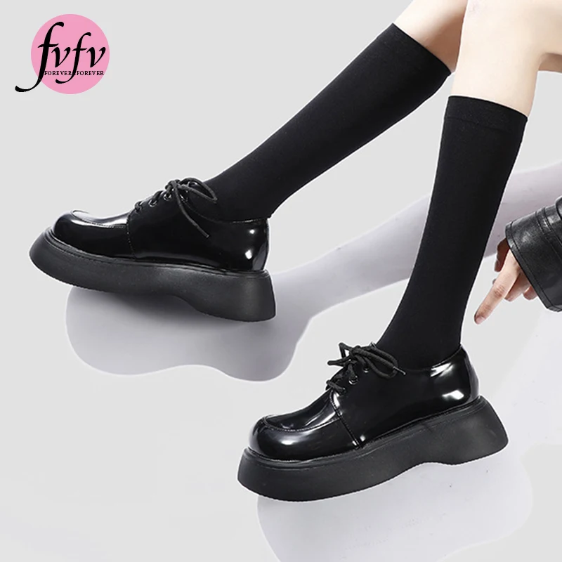 

[FVFV]Thick-soled Uniform Women's Shoes 2020 Autumn Fashion Small Single Shoes Women's обувь женская мюли buty kozaki damskie
