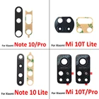 Стеклянный объектив задней камеры для Xiaomi Mi Note 10 10T Lite  Mi Note 10 Pro  Mi 10T 11T Pro  Mi 10 Pro 11 Lite Ultra, 2 шт.лот