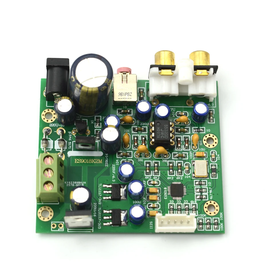 Lusya ES9018K2M ES9018 I2S Входная декодирующая плата фрезерная пластина HIFI DAC поддерживает