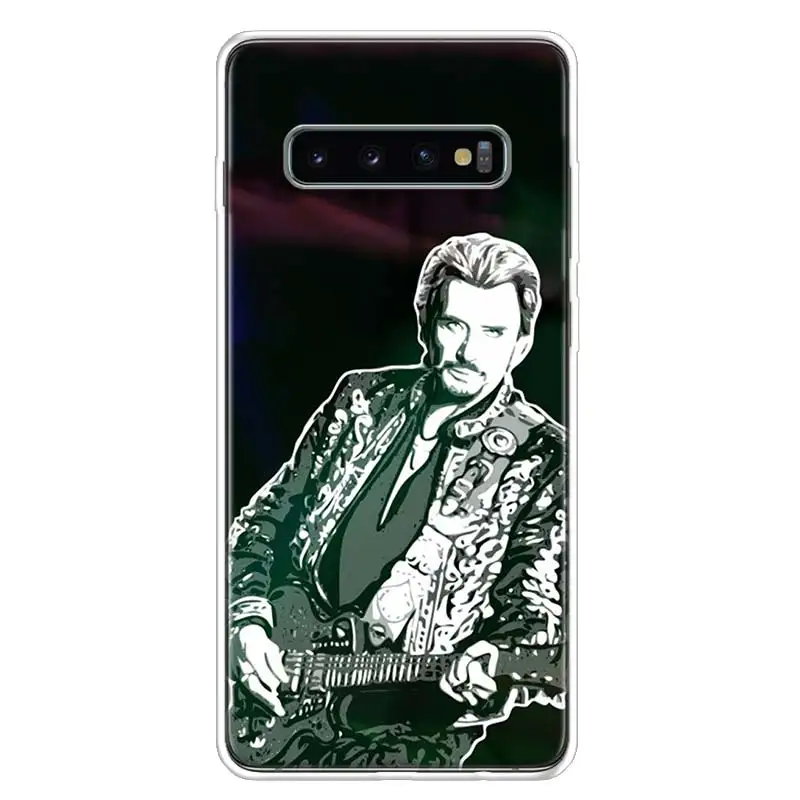 TW148-9 Johnny Hallyday Music Cover Phone Case For Samsung Galaxy S10+ Lite Note 10 9 8 S9 S8 J4 J6 J8 Plus S7 S6 Coque Shell - Цвет: TW148-9