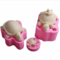 turtle soap silicone molds chocolate mousse cake diy candle clay epoxy moulds 3 styles