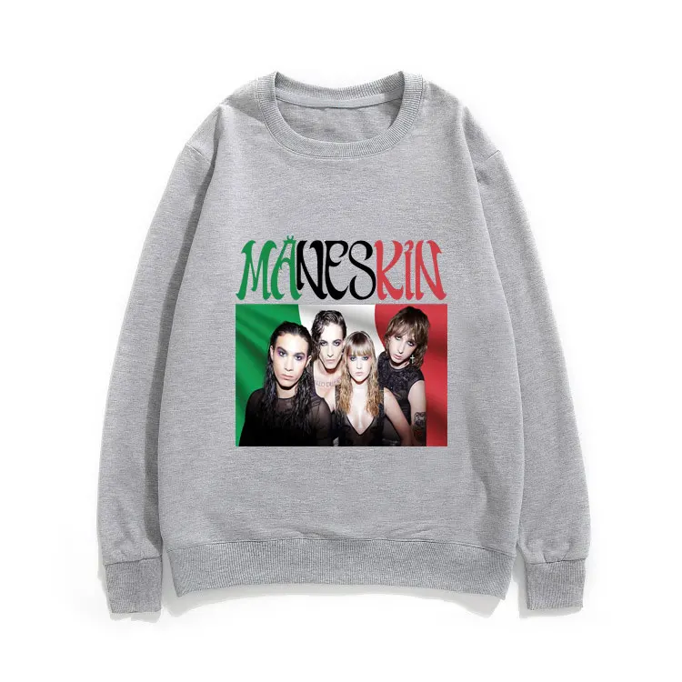 

Maneskin Pattern Print Sweatshirts Male Tracksuit Tops Gothic Clothes Pullover Men Women Hip Hop Sweatshirt Harajuku Streetwear