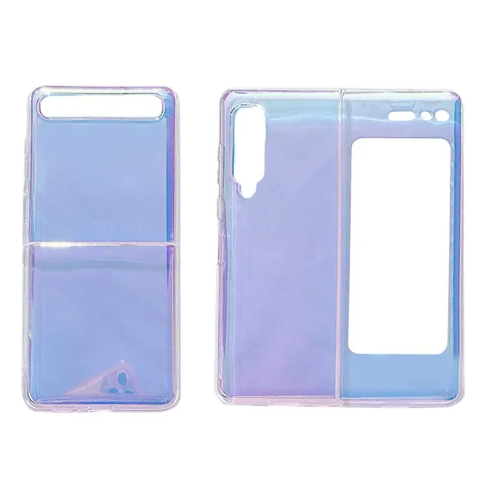 

Folding Purple Streamer Phone Case For Z-flip/flip3 Colorful Phone Case