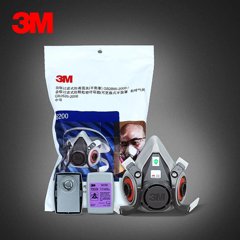 3 м 6200 полулицевая противогаз респиратор Органическая защита от газа