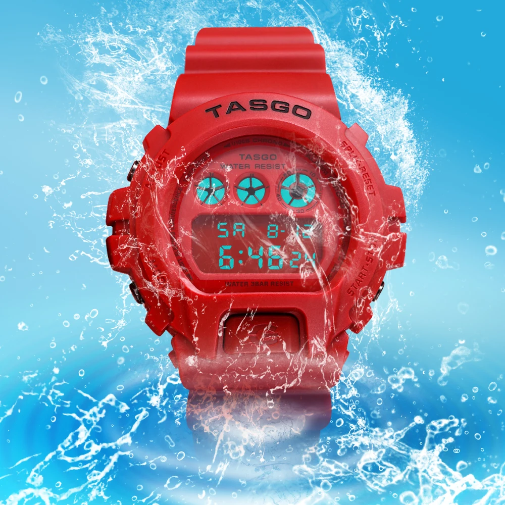 

TASGO Sport Women Watches Multifunction Waterproof LED Display Digital Watch Outdoor Ladies Bracelet Wristwatch Relogio Feminino