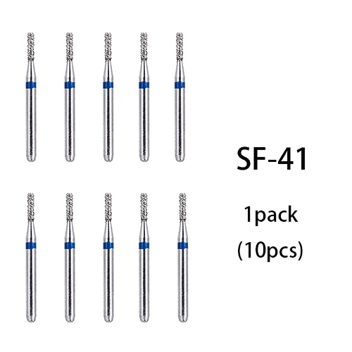 SF-41(10pcs) BR-31 Dental Diamond Burs Drill Dentistry Burs High Speed Handpiece Handle Diameter 1.6mm Dentist Tools BR-41 TR-13 FO32 - Цвет: SF-41(10pcs)