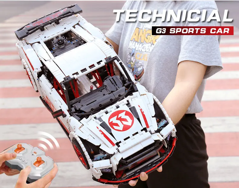 Yeshin Technic Машинки Игрушки MOC 25326 Nissan GTR-R35 скоростной автомобиль набор моторных автомобилей модель детские рождественские игрушки строительные блоки