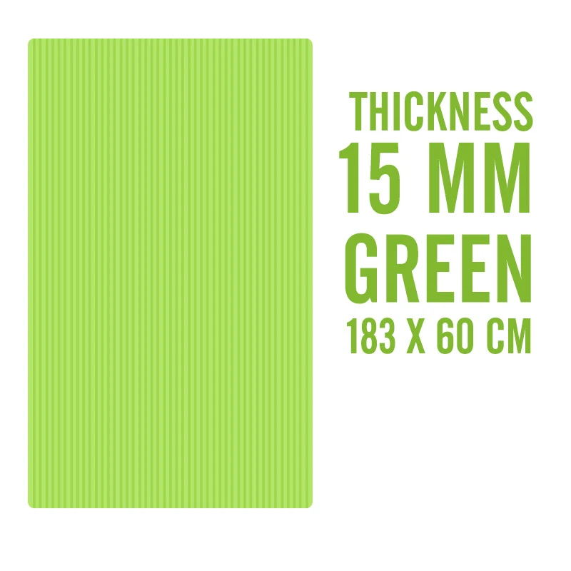 Track 15mm Green 183X60X15 мм Нескользящие коврики для йоги, для фитнеса, безвкусные, для пилатеса, гимнастики, упражнений, утолщенные, для фитнеса, спортивные коврики, поддерживающие DIY печать - Цвет: Track 15mm Green