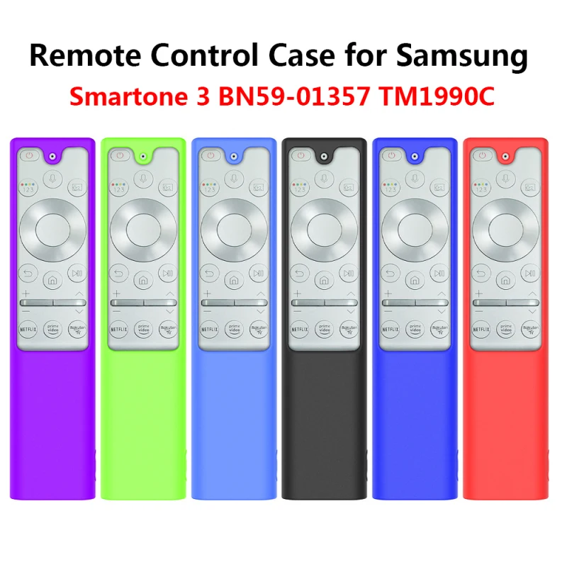 

1PCS Silicone Remote Control Protective Case For Samsung Smart TV Smartone 3 BN59-01357 TM1990C Shockproof Remote Control Cover