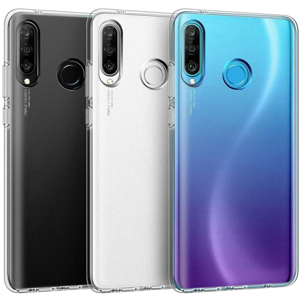 Мягкий силиконовый чехол для Huawei P20 P30 Pro Lite прозрачный чехол-бампер из ТПУ