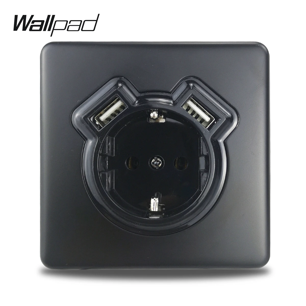 Wallpad Z6 штепсельная вилка европейского стандарта электрическая розетка с 2 usb