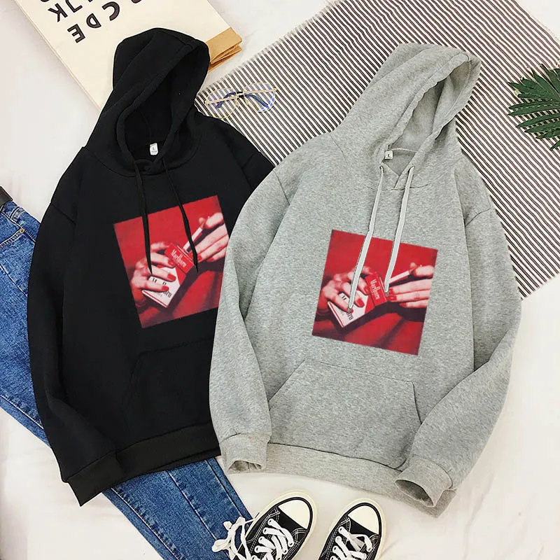 Новинка, зимняя толстовка с капюшоном для женщин, Harajuku, Модный женский пуловер, белый, негабаритный, с капюшоном, топы, женские толстовки, для женщин