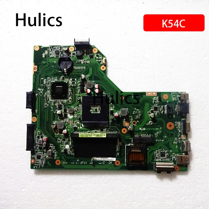Материнская плата Hulics для ноутбука Asus K54C X54C K54Ly K54hR REV: 2 1 HM65 PGA989 USB3.0 DDR3 VRAN 60-N9TMB1000 -