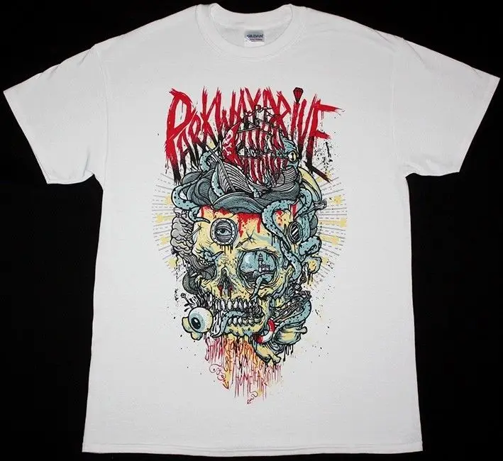 Parkway Drive SHIPWRECKED BONES METALCORE EMMURE MISS Mei I новая белая футболка из 100% хлопка топы