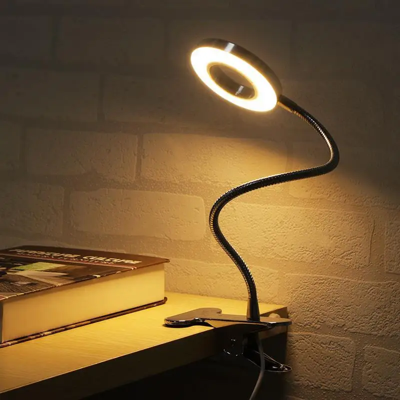 Rechargeable Clip USB Led Table Lamp Dimmable Warm/Cool Light Night Student Eye Protection Office Lighting Desk | Лампы и освещение