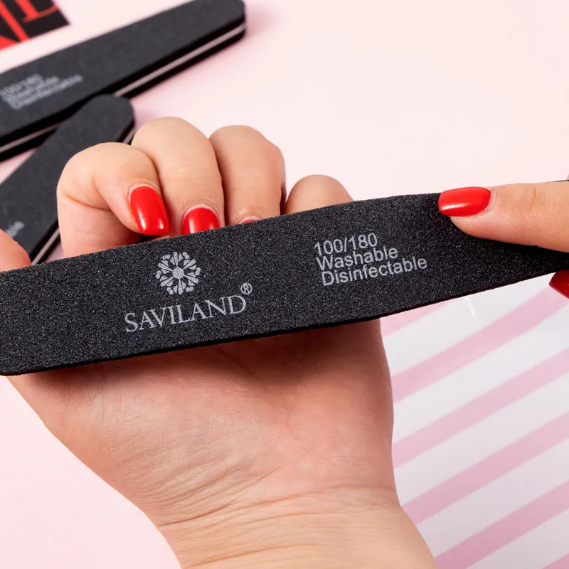 SAVILAND полированная полоска пилочка для ногтей щетка Прочная полировка боковая
