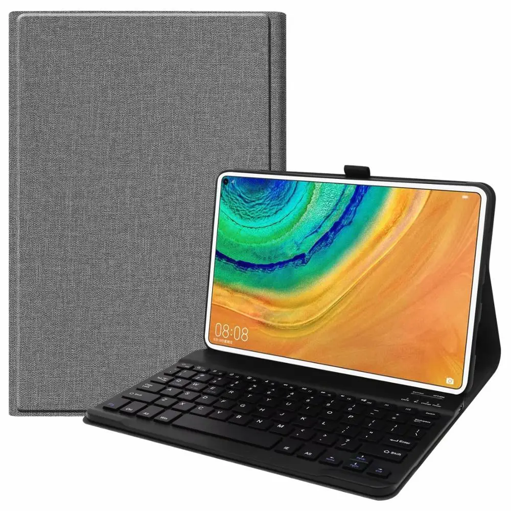 

Backlit Bluetooth Keyboard PU Leather Tablet Cover for Huawei MatePad Pro 10.8 Inch MRX-W09 MRX-AL09 2019 Case Light Keyboard