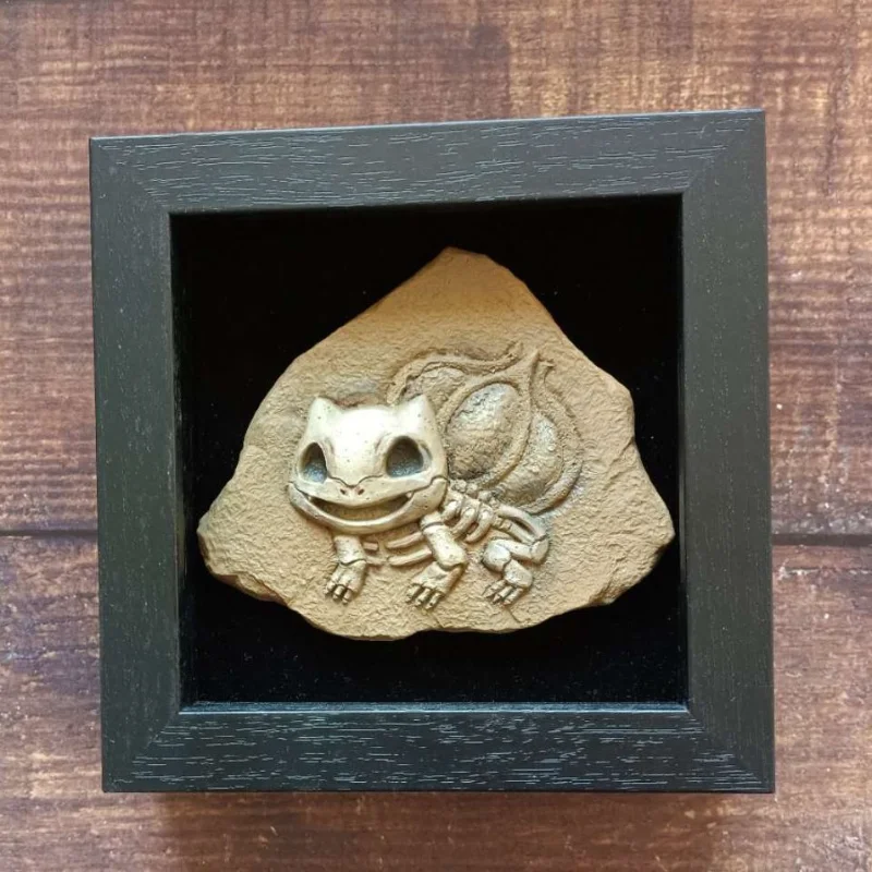 

Action Figure Model Pokemon Pikachu Photo Frame Corrosion Surrounding Fossil Anime Decoration Toy for Children Gift