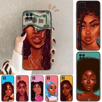 sexy fashion black girls charcter phone case for motorola moto g5 g 5 g 5gcover cases covers smiley luxury